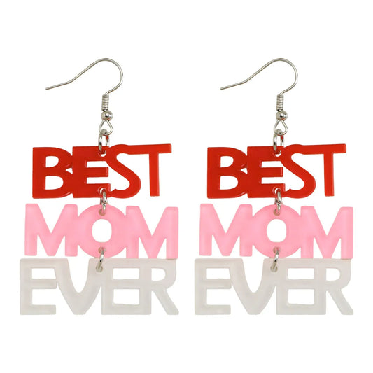 Best Mom Ever Statement Earrings for Bold Fashion Lovers